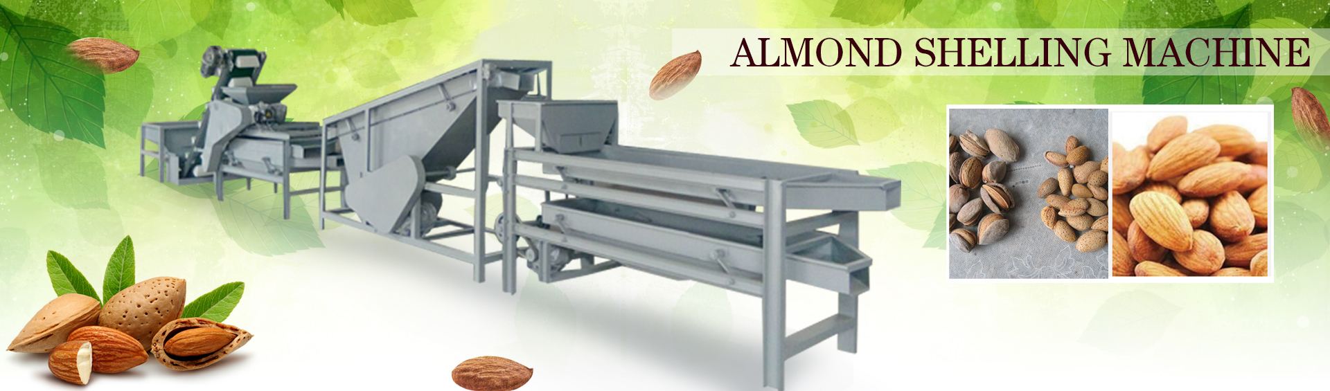 Almond Shelling Process Machine