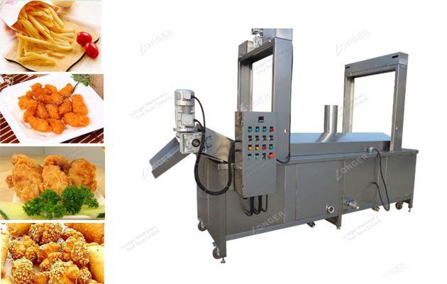 continuous snack frying machine